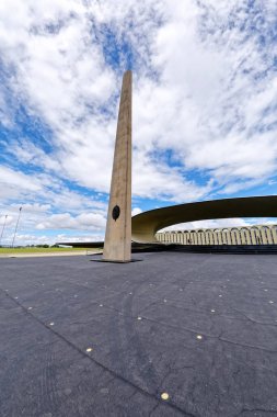 Brasilia, Distrito Federal, Brezilya - Mart 2020: Brezilya 'nın Brasilia federal bölgesinde modern mimari
