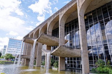 Brasilia, Distrito Federal, Brezilya - 30 Mart 2020: Adalet Sarayı Dış İşleri Bakanlığı
