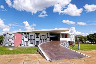 Brasilia, Federal Bölge, Brezilya - 30 Mart 2020: Yerli Halk Anıtı