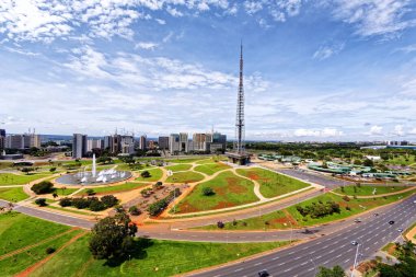 Brasilia, Distrito Federal, Brezilya - 30 Mart 2020: Brasilia TV Kulesi