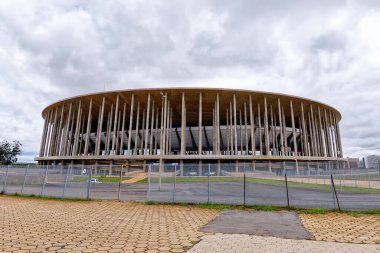 Brasilia, Distrito Federal, Brezilya - Mart 2020: Brezilya 'nın Brasilia federal bölgesinde modern mimari