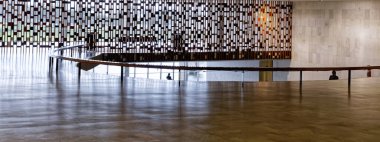 Brasilia, Distrito Federal, Brezilya - 30 Mart 2020: Itamaraty iç çevre, Brezilya Dışişleri Bakanlığı