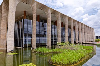 Brasilia, Bölge Federal, Brezilya - 30 Mart 2020: Itamaraty, Brezilya Dışişleri Bakanlığı