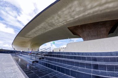 Brasilia, Distrito Federal, Brezilya - Mart 2020: Brezilya 'nın Brasilia federal bölgesinde modern mimari