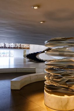 Brasilia, Distrito Federal, Brezilya - 30 Mart 2020: Itamaraty iç çevre, Brezilya Dışişleri Bakanlığı