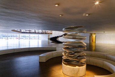 Brasilia, Distrito Federal, Brezilya - 30 Mart 2020: Itamaraty iç çevre, Brezilya Dışişleri Bakanlığı