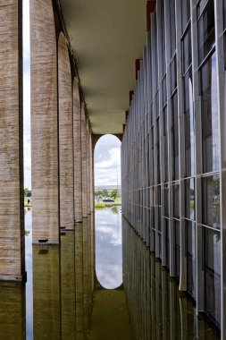 Brasilia, Bölge Federal, Brezilya - 30 Mart 2020: Itamaraty, Brezilya Dışişleri Bakanlığı
