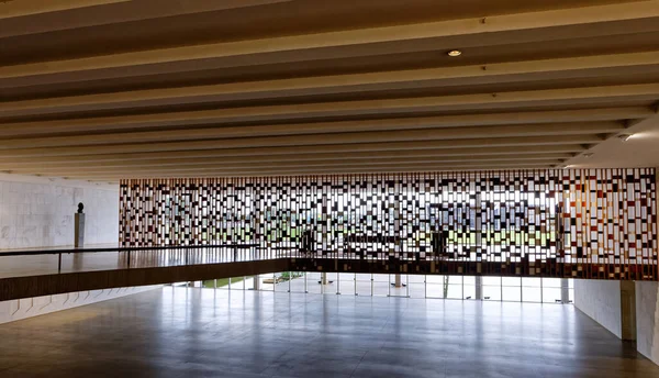 Brasilia, Distrito Federal, Brezilya - 30 Mart 2020: Itamaraty iç çevre, Brezilya Dışişleri Bakanlığı