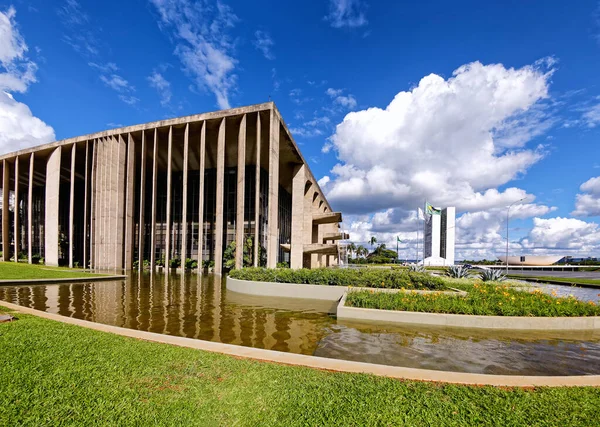 Brasilia Distrito Federal Brazylia Marca 2020 Pałac Sprawiedliwości Zewnątrz — Zdjęcie stockowe