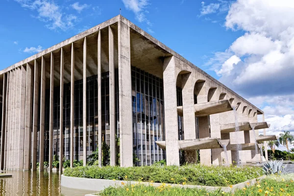 Brasilia Distrito Federal Brasil Marzo 2020 Palacio Justicia Exterior —  Fotos de Stock