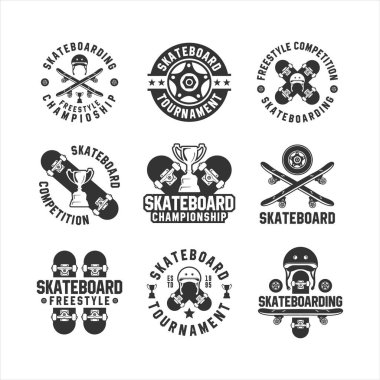 Kaykay Serbest Stil Şampiyonası Logo Koleksiyonu