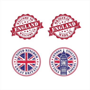 İngiltere koleksiyonunda orijinal mede damgalayın