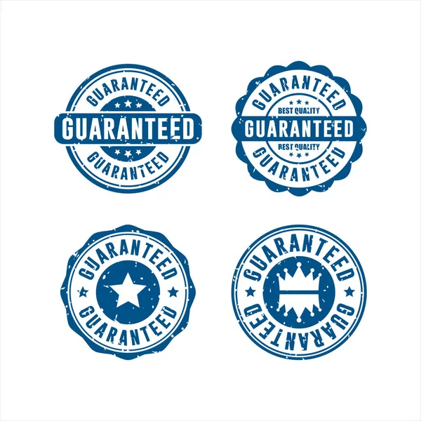 Guaranteed Stamps Vector Design Collection — Stock Vector
