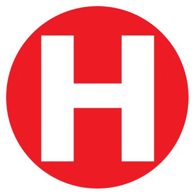 H Harfi Büyük Kırmızı Nokta Harfleri ve Sayıları