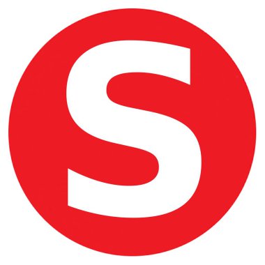 S Büyük Kırmızı Nokta Harfleri ve Sayıları