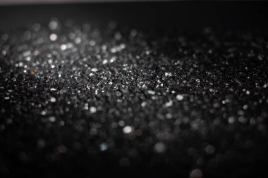 Bokeh odaklı ışıklarla siyah beyaz soyut arkaplan