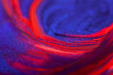 Güzel soyut parlak kırmızı-mavi arkaplan çizgiler ve lekelerle