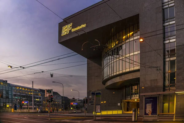 Zurich Suíça Março 2020 Vista Antigo Edifício Intercâmbio Zurique Agora — Fotografia de Stock