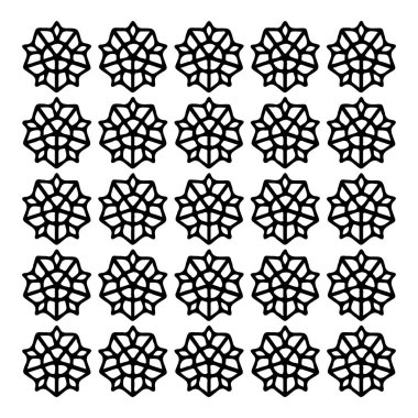 Mandala yuvarlak desenli vintage. Karalama mandala 'lı logo. Kabile 