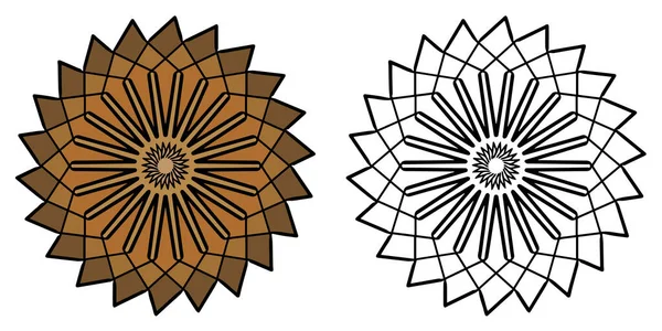 Mandala round pattern vintage — 图库矢量图片