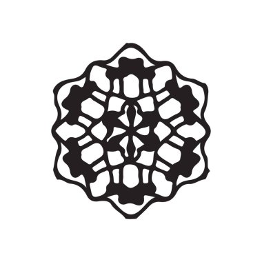 the logo. mandala artwork. doodle style