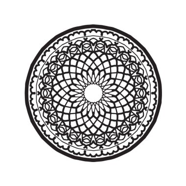 the logo. mandala artwork. doodle style