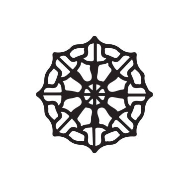 the logo. mandala artwork. doodle style