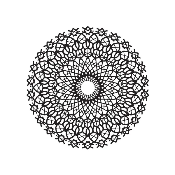 El logotipo. obra de arte mandala. estilo garabato — Archivo Imágenes Vectoriales