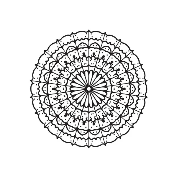 Het logo. Mandala kunstwerk. doodle stijl — Stockvector