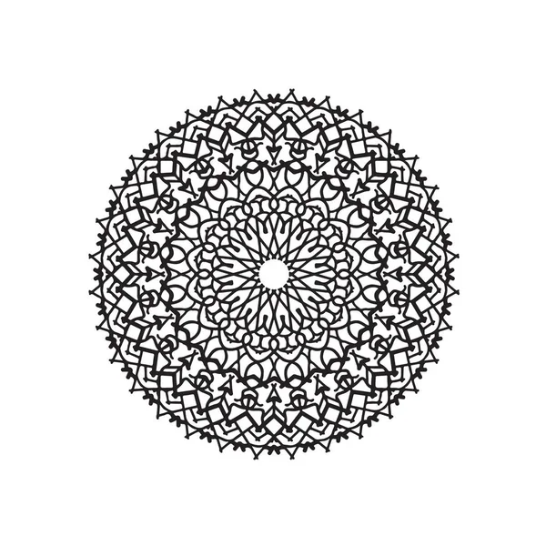 El logotipo. obra de arte mandala. estilo garabato — Archivo Imágenes Vectoriales