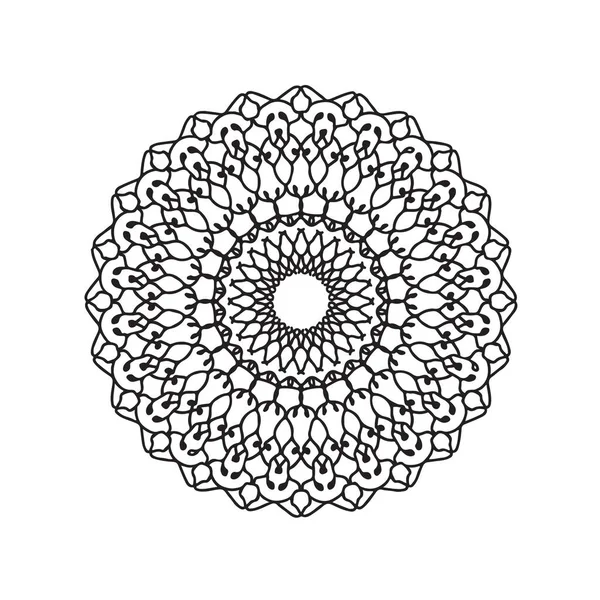 O logotipo. obra de arte mandala. estilo doodle — Vetor de Stock