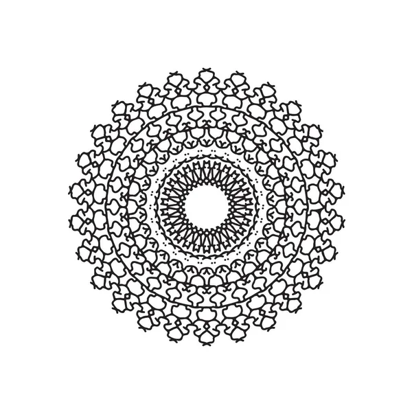 El logotipo. obra de arte mandala. estilo garabato — Archivo Imágenes Vectoriales