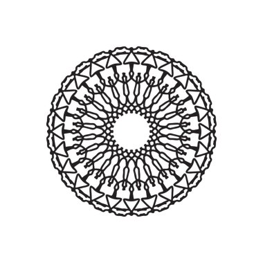 the logo. mandala artwork. doodle style