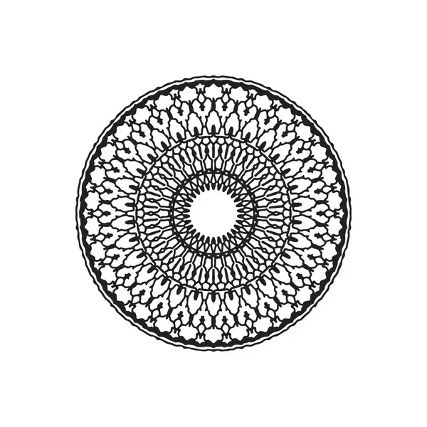 Le logo. illustration de mandala. style doodle — Image vectorielle