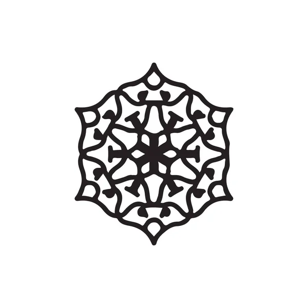 El logotipo. obra de arte mandala. estilo garabato — Archivo Imágenes Vectoriales