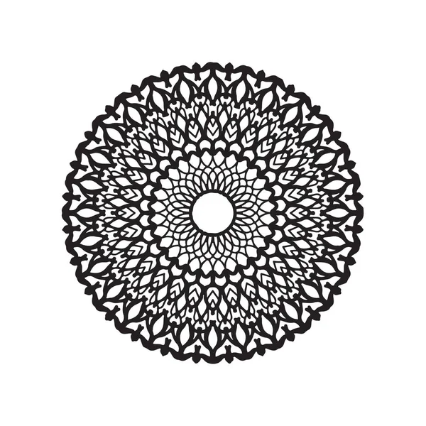 El logotipo. obra de arte mandala. estilo garabato — Archivo Imágenes Vectoriales
