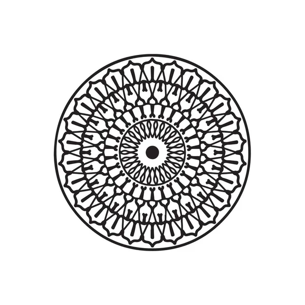 O logotipo. obra de arte mandala. estilo doodle — Vetor de Stock