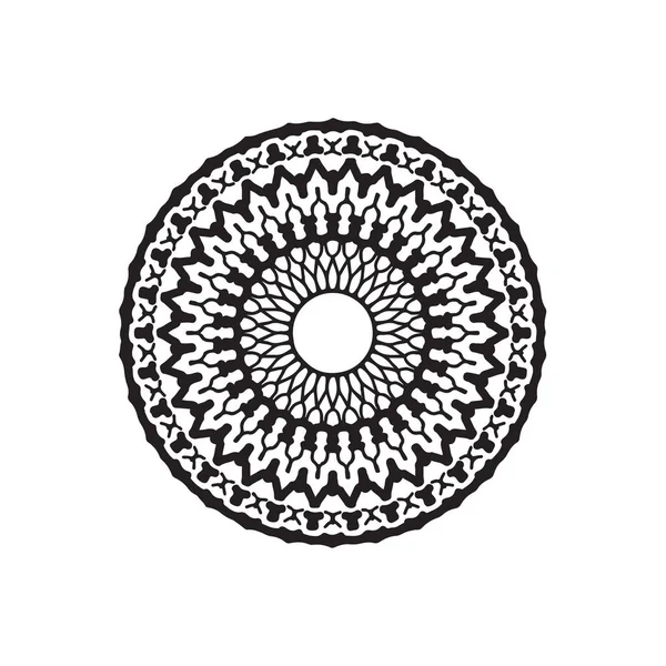 O logotipo. obra de arte mandala. estilo doodle — Vetor de Stock