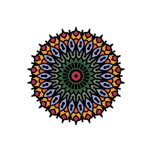 Mandala - vectorlogo / icoon illustratie — Stockvector