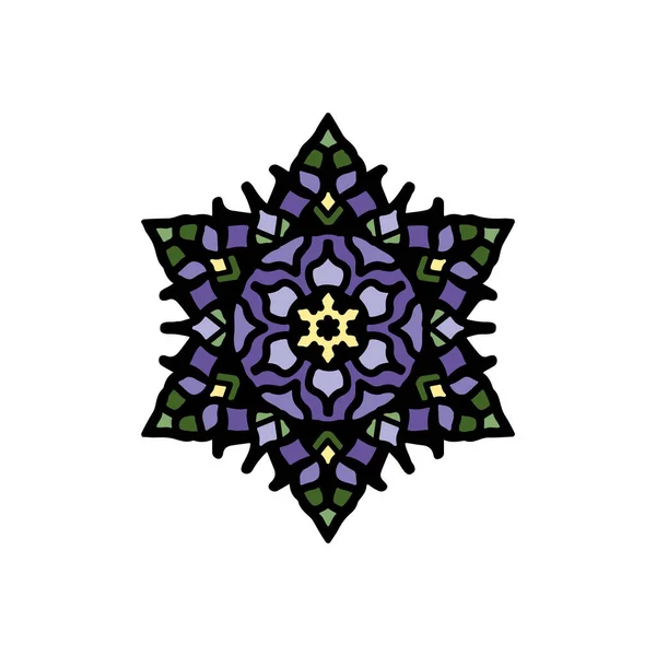 Mandala - vector logo / icono ilustración — Archivo Imágenes Vectoriales