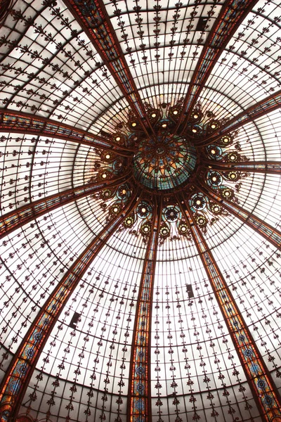 Paris Teki Lafayette Galerisinin Cam Tavanı — Stok fotoğraf