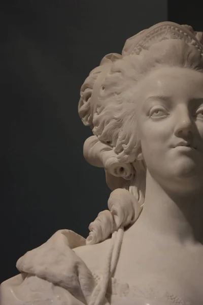 Detalhe Busto Rainha Francesa Maria Antonieta — Fotografia de Stock