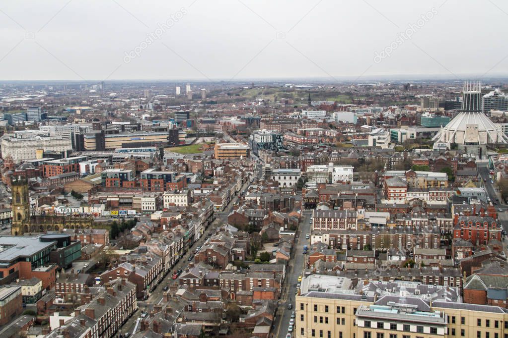 Panorama view of Liverpool