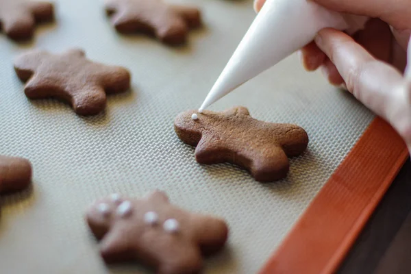 Zencefilli kurabiye adam pişmiş taze dekorasyon