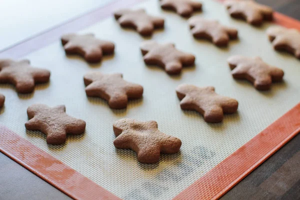 Zencefil Ekmek ve figurines döşeme