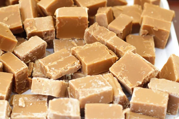 Fresh caramel fudge — Stock Photo, Image