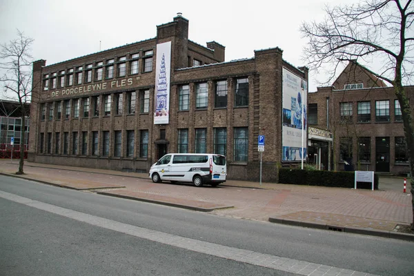 Delft, Hollanda Şubat 2018 - Royal Delft fabrika