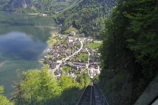 Scenic View Famous Hallstatt Lake — Stock Photo, Image