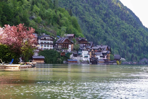 Vista Panoramica Del Famoso Lago Hallstatt — Foto Stock