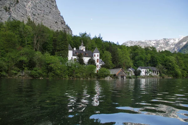 Scenic View Famous Hallstatt Lake — Stock Photo, Image